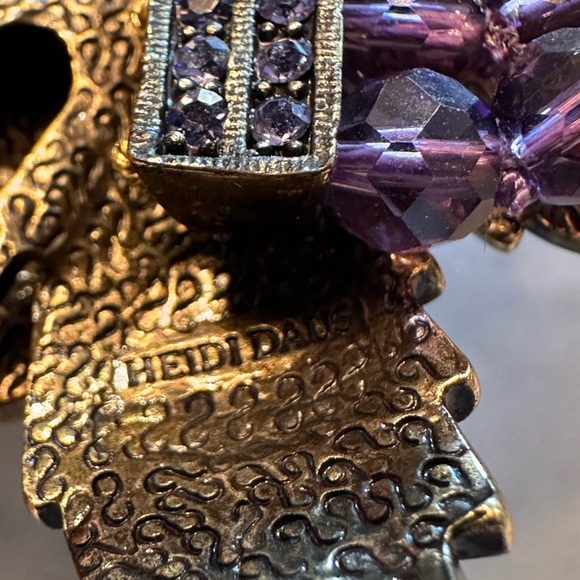 Heidi Daus Elegant Purple Rose Necklace - Picture 5 of 12